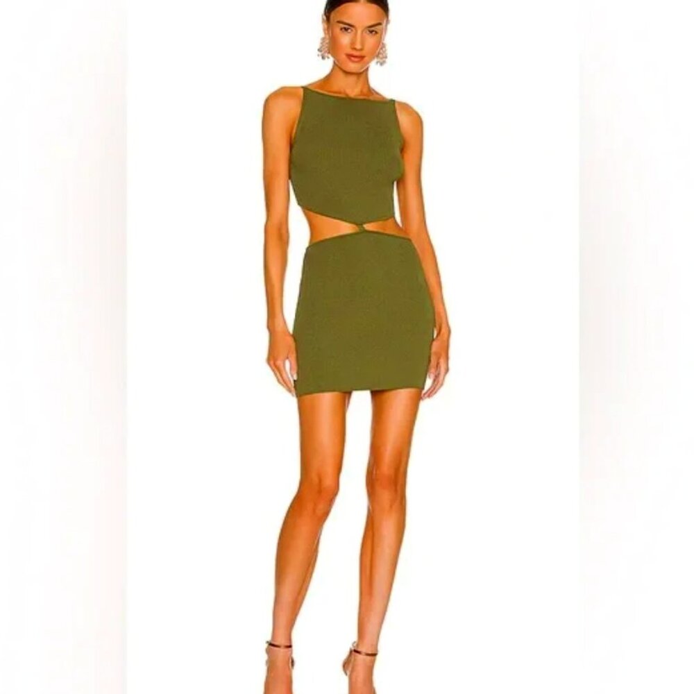 Bec + Bridge Mason Knit Mini Dress in Olive